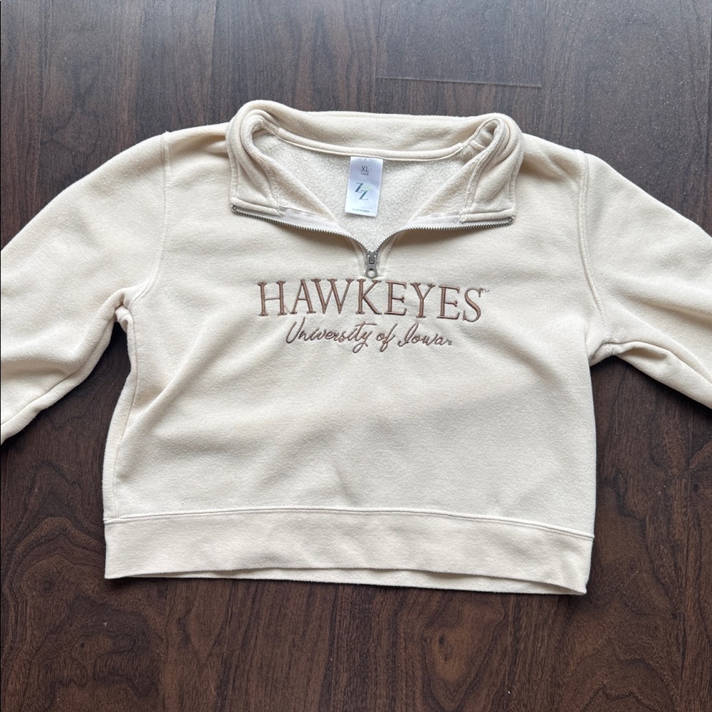 Iowa Hawkeyes Kids Quarter Zip Pullover